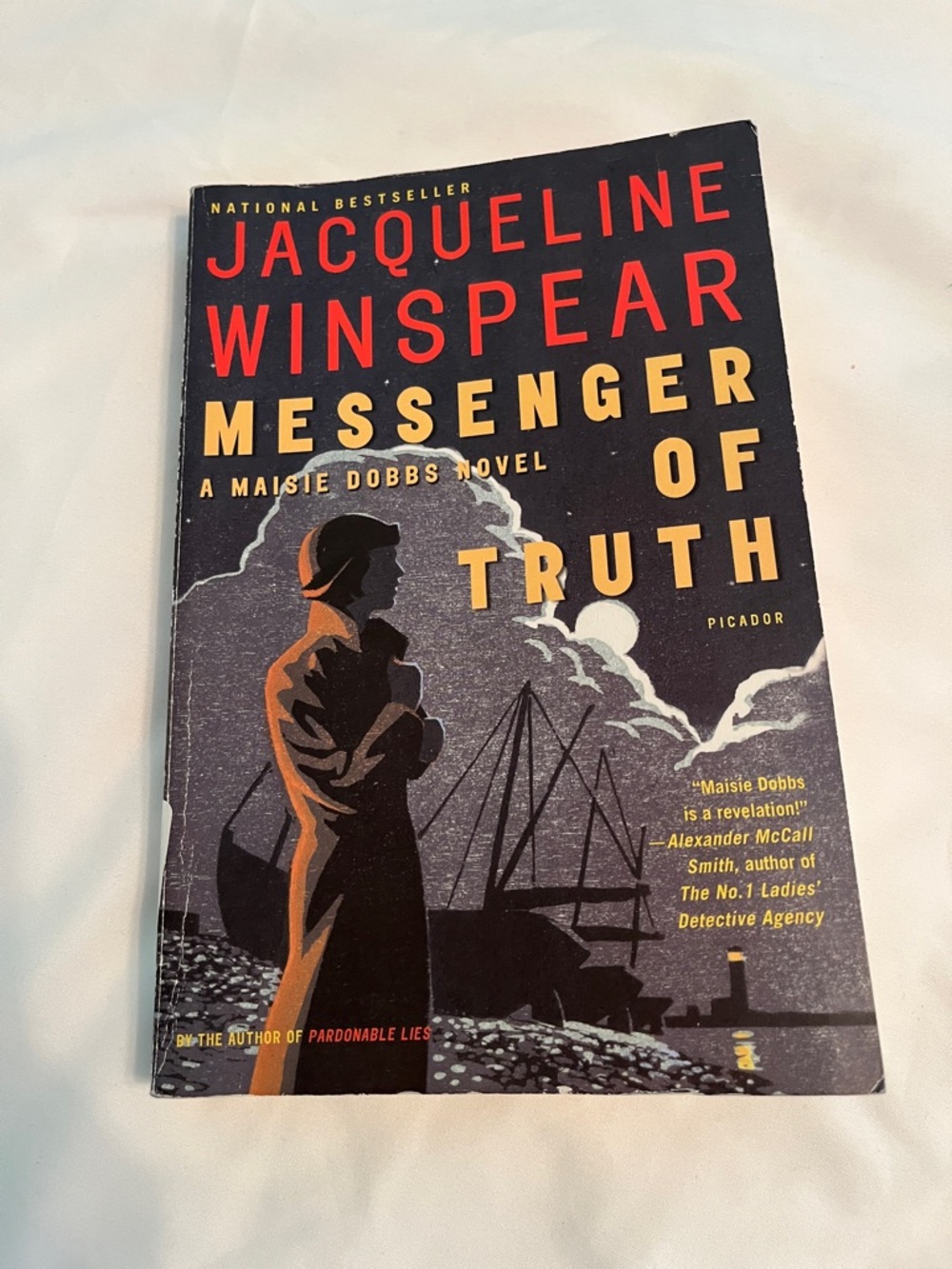 Jacqueline Winspear "Messenger of Truth" Paperback Novel - Black, Red, Yellow